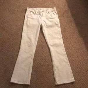 White denim jeans